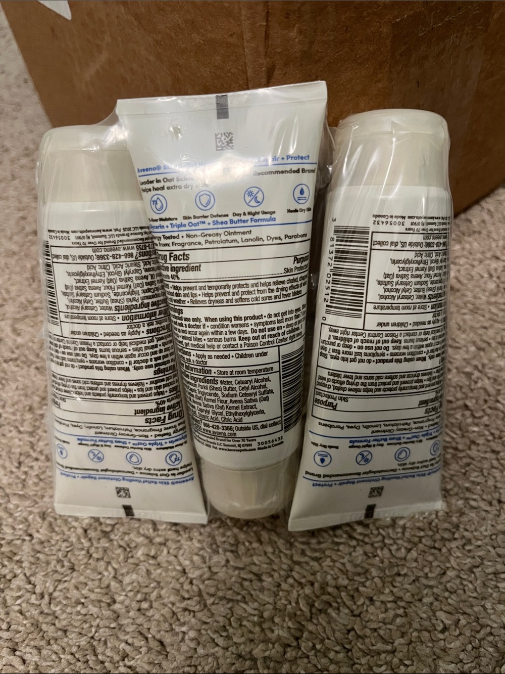 Aveeno Skin Relief Healing Ointment Tubes - White - Picture 3 of 3